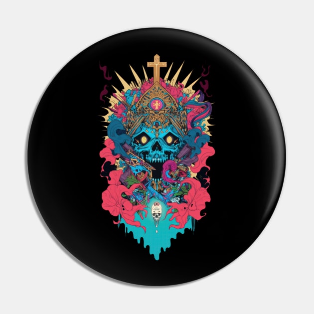 Ancient Deity Pin by JoyfulJesterJoe