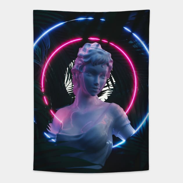 Neon Queen Tapestry by devansh