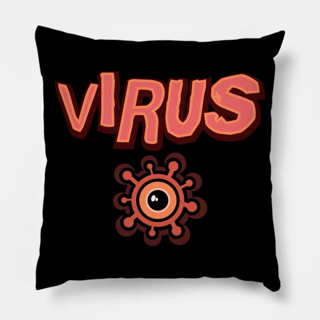 Virus Pillow by LaughingGremlin
