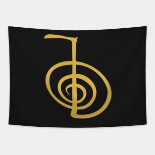 Cho ku rei Golden Reiki Symbol Tapestry