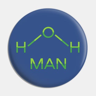 H2O Man Aqua Man Water Man Science Geek Pin