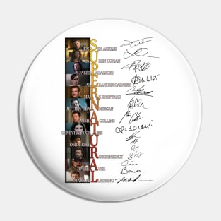 Supernatural Full Cast Signed Movie Film Tv Series Pin