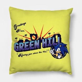 Green Hill Vintage Pillow