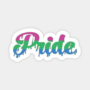 Polysexual Pride Drip Magnet