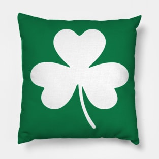 Shamrock Retro Irish Four Leaf Clover Pillow