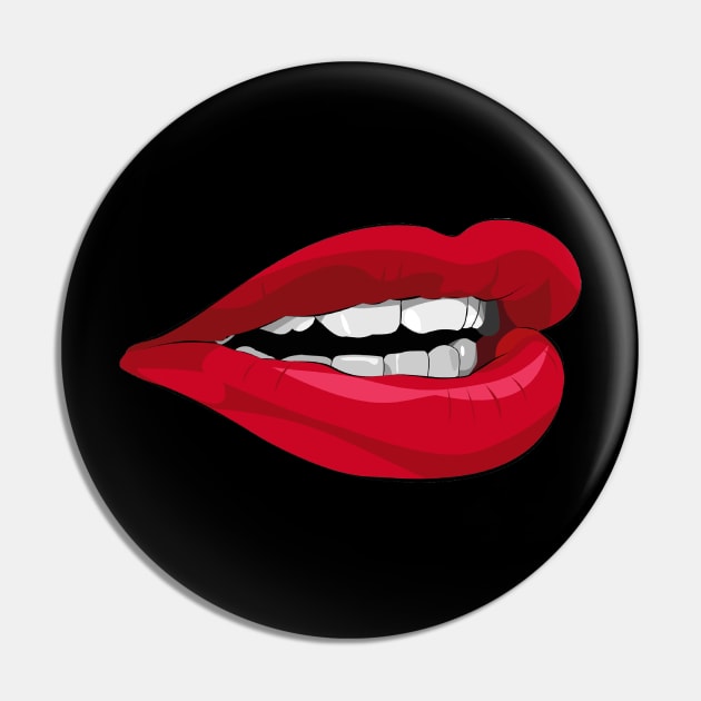 lips Pin by carismashop