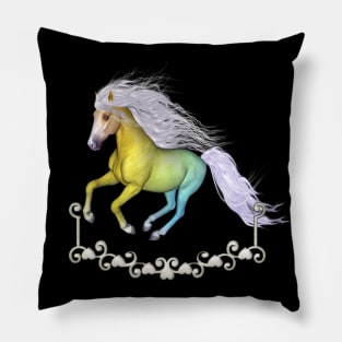 Wonderful fantasy horse in soft colors Pillow