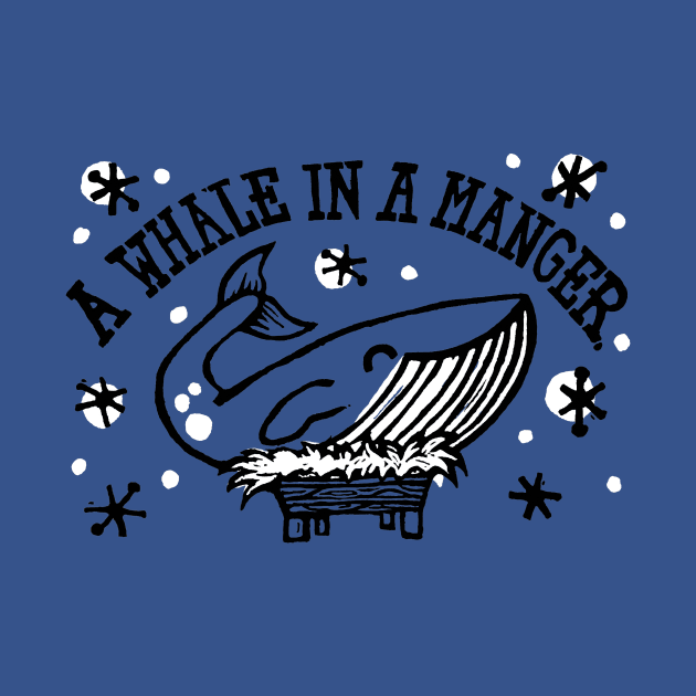 Funny Christmas Whale by Woah there Pickle