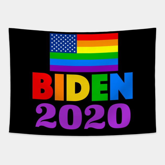 Joe Biden 2020 Rainbow Tapestry by epiclovedesigns