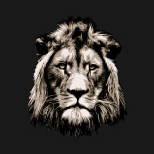 Lion Head Vector Graphic Design T-Shirt