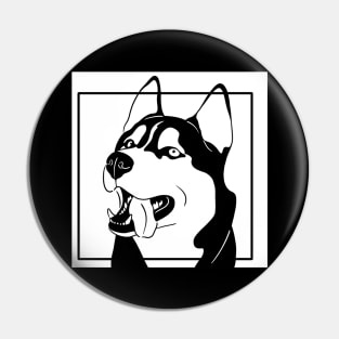 Siberian Husky Pin