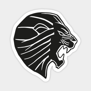 Black Lion Head Magnet