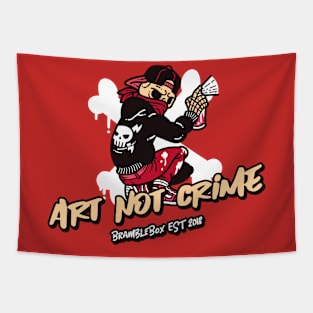 Art Not Crime Tapestry