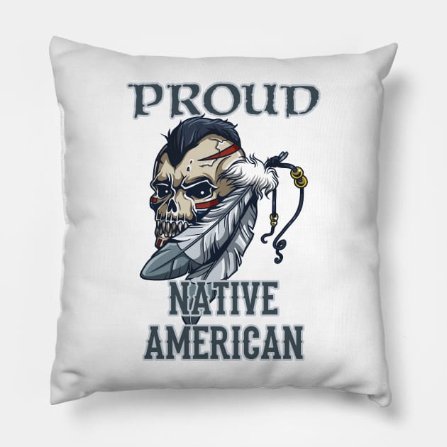 Proud Native American Pillow by Bethany-Bailey