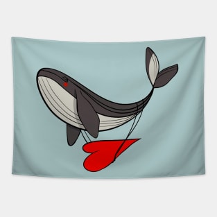 love whale Tapestry