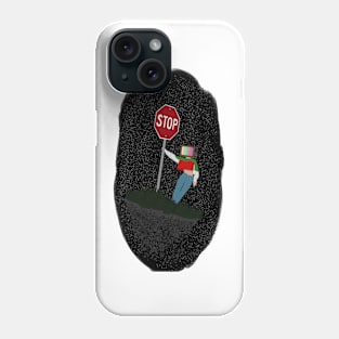 TV head floating through space Phone Case