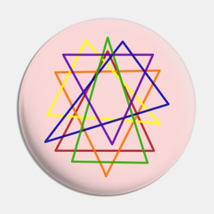 triangle colors lgbtq+ geometric design Pin