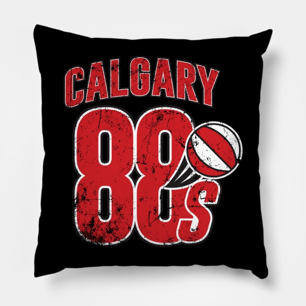 Calgary 88s Pillow by MindsparkCreative