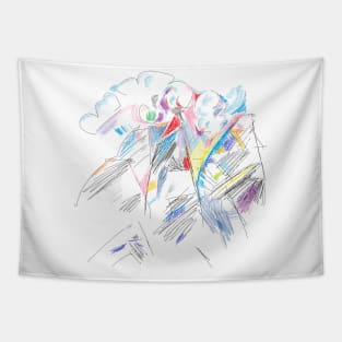 abstract mountain art Tapestry