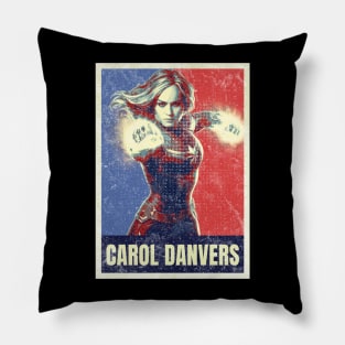 Carol in Hope and Distressed Style Pillow