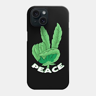 Weed Peace smoke cannabis leaf hemp Joint Pothead Phone Case