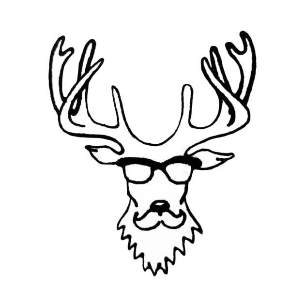 Hipster Deer by Lisamariesumner