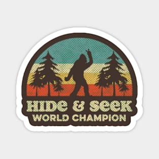 Bigfoot, Hide & Seek World Champion - RETRO Magnet