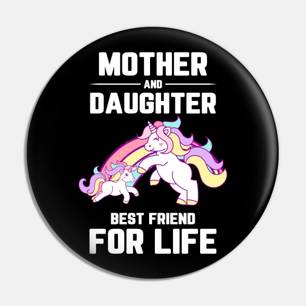 Mother and Daughter Best Friend for Life Pin by Hannah's Bear Tees