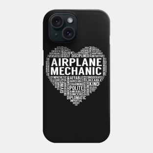 Airplane Mechanic Heart Phone Case