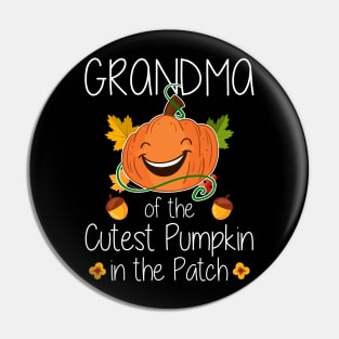 Grandma Of The Cutest Pumpkin Halloween Pin