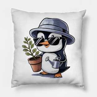 Penguin Gardening Pillow