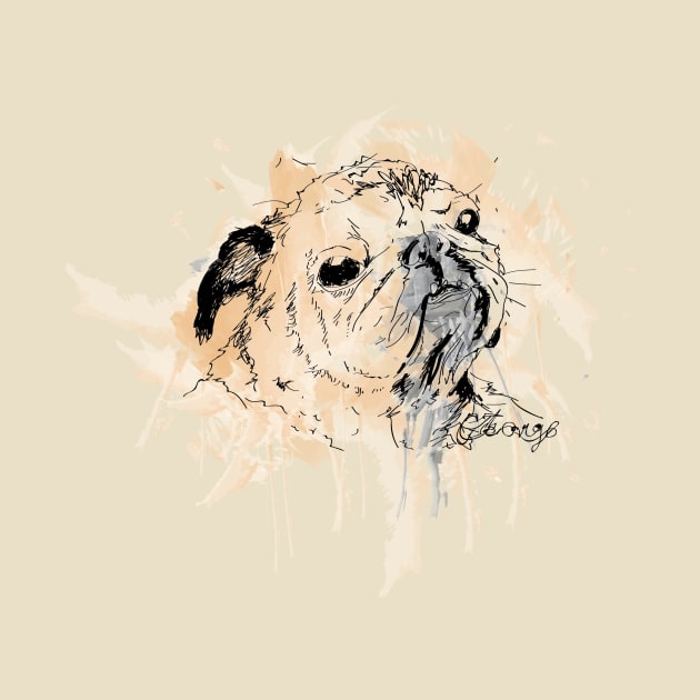 George the pug by geckolir