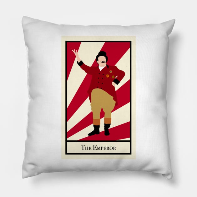 The Emperor - The Circus Tarot Pillow by Jakmalone