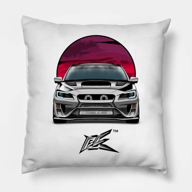 subaru wrx sti Pillow by naquash