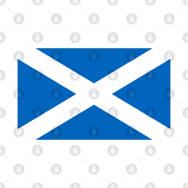 The Saltaire / St Andrew's Cross - Flag of Scotland by SolarCross