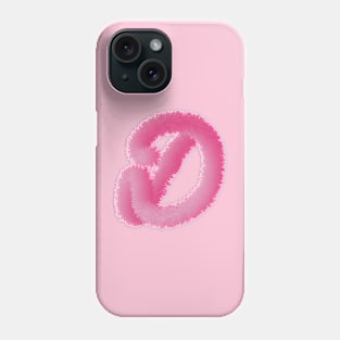 D Pink Animal Initials Phone Case