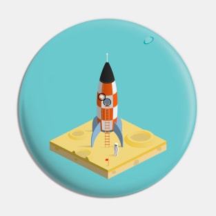 man on the moon Pin