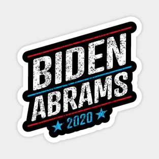 Joe Biden 2020 and Stacy Abrams on the One Ticket. Biden Abrams 2020 Magnet