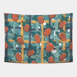 Strawberry Pattern Tapestry