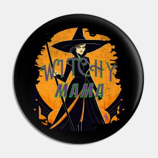 Halloween Witch Mamma Pin