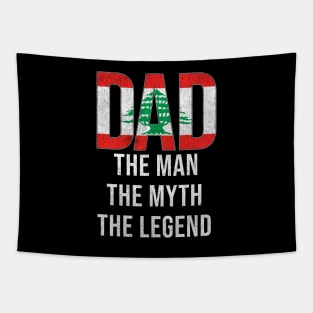 Lebanese Dad The Man The Myth The Legend - Gift for Lebanese Dad With Roots From Lebanese Tapestry