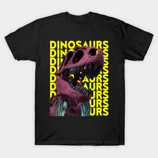 Discover jurrasic park dinosaur lover dino t rex trex tyrannosaurus rex prehistoric cyberpunk neon trendy streetwear style - Jurassic Park - T-Shirt