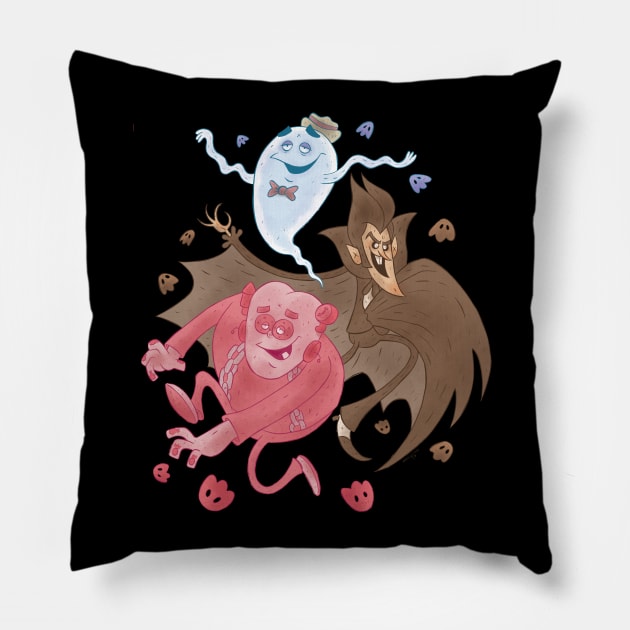 Cereal Monsters! Pillow by chrisraimoart