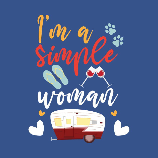 Disover Simple Woman RV Camper - Camper - T-Shirt