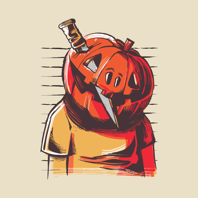 Pumpkin Head Mug Shot by SLAG_Creative