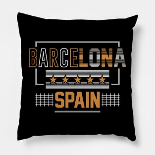 bercelona city spain Pillow