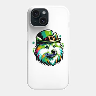 Japanese Spitz Celebrates Saint Patrick's Day Phone Case