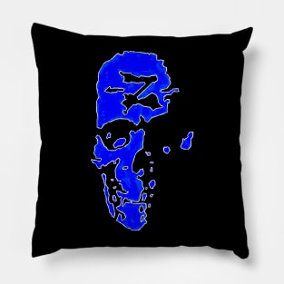 Z Skull Blue! Pillow