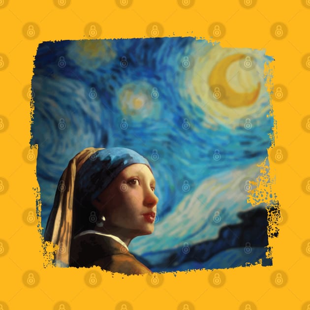 Girl with Starry Night by hayatininevreni