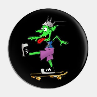 Skate goblin Pin